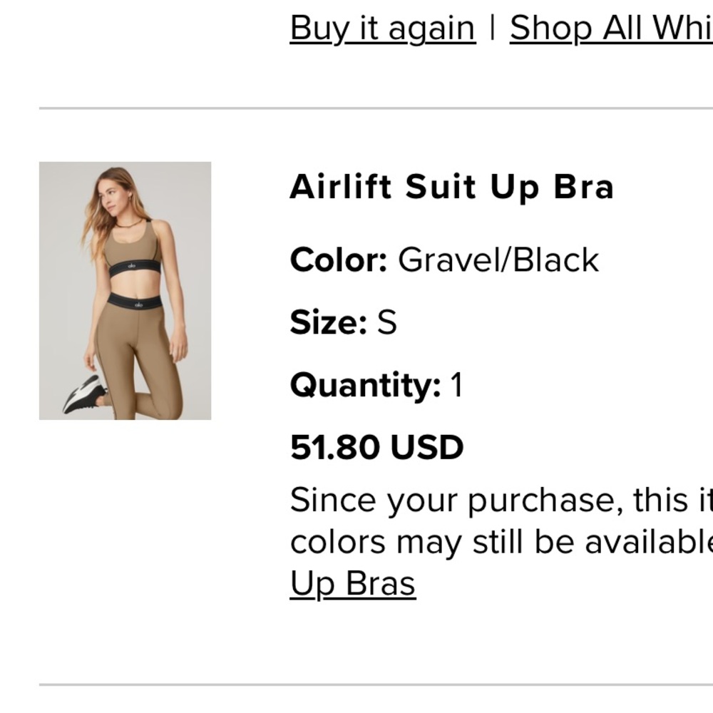 Alo airlift leggings top set
